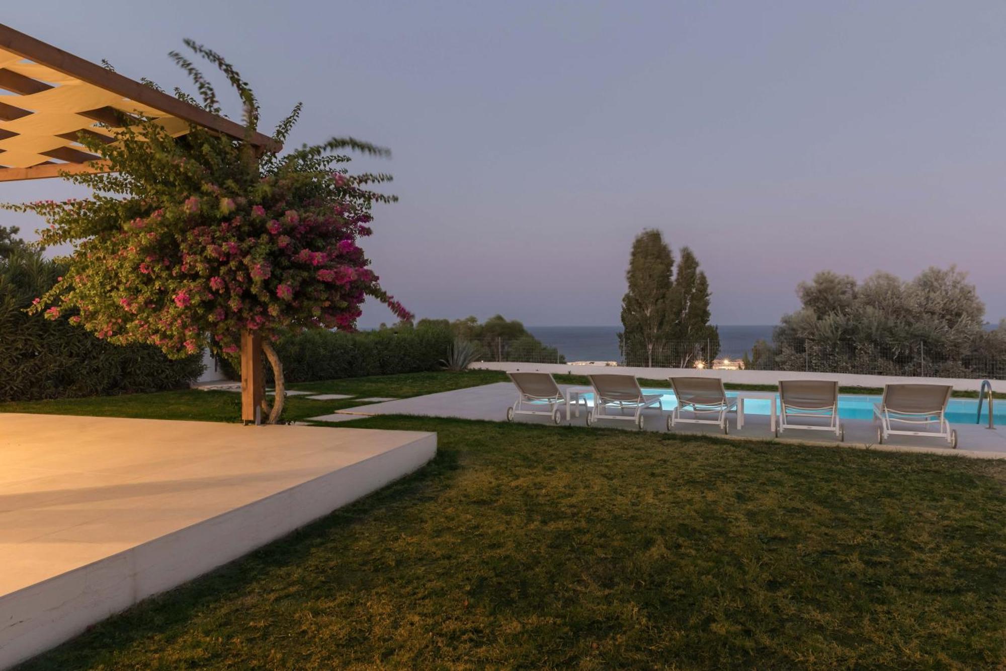 Villa Santa Maria With Private Pool And Sea View Afándu Kültér fotó
